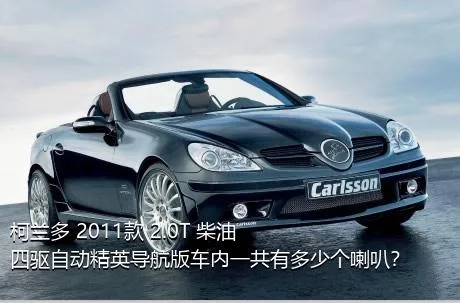 柯兰多 2011款 2.0T 柴油四驱自动精英导航版车内一共有多少个喇叭？