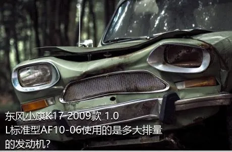 东风小康K17 2009款 1.0L标准型AF10-06使用的是多大排量的发动机？