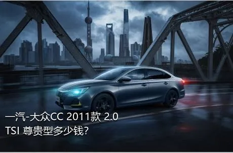 一汽-大众CC 2011款 2.0TSI 尊贵型多少钱？