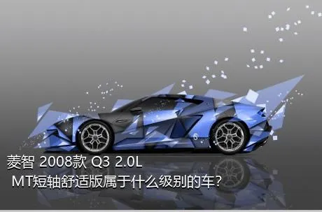 菱智 2008款 Q3 2.0L MT短轴舒适版属于什么级别的车？