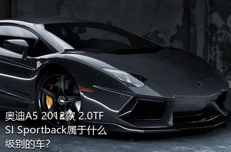 奥迪A5 2012款 2.0TFSI Sportback属于什么级别的车？