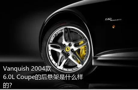 Vanquish 2004款 6.0L Coupe的后悬架是什么样的？