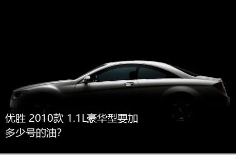 优胜 2010款 1.1L豪华型要加多少号的油？