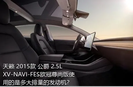 天籁 2015款 公爵 2.5L XV-NAVI-FES欧冠尊尚版使用的是多大排量的发动机？