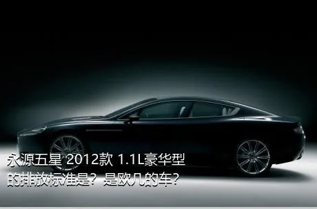 永源五星 2012款 1.1L豪华型的排放标准是？是欧几的车？