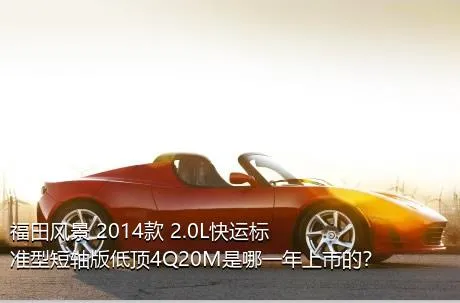 福田风景 2014款 2.0L快运标准型短轴版低顶4Q20M是哪一年上市的？