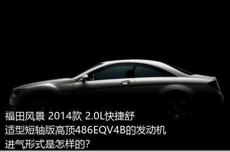 福田风景 2014款 2.0L快捷舒适型短轴版高顶486EQV4B的发动机进气形式是怎样的？