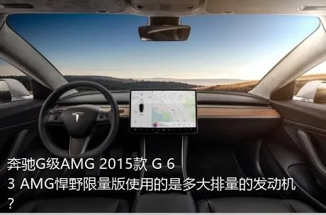 奔驰G级AMG 2015款 G 63 AMG悍野限量版使用的是多大排量的发动机？