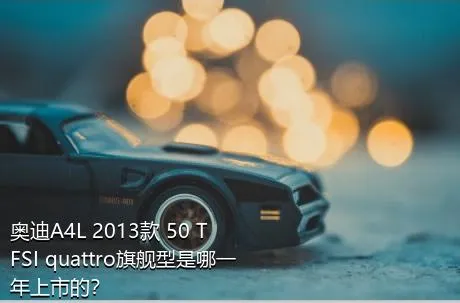 奥迪A4L 2013款 50 TFSI quattro旗舰型是哪一年上市的？