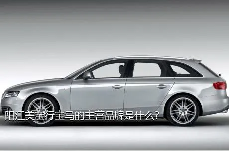 阳江美宝行宝马的主营品牌是什么？