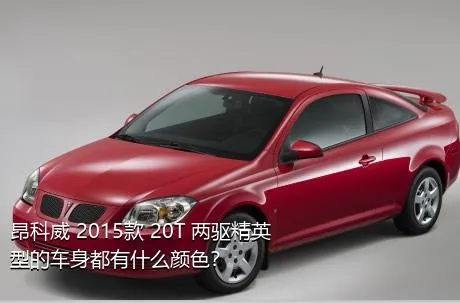 昂科威 2015款 20T 两驱精英型的车身都有什么颜色？