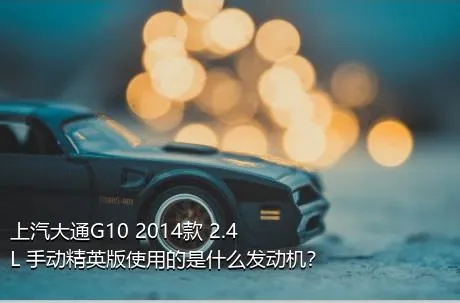上汽大通G10 2014款 2.4L 手动精英版使用的是什么发动机？
