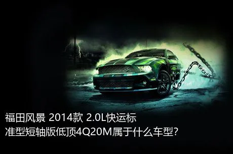 福田风景 2014款 2.0L快运标准型短轴版低顶4Q20M属于什么车型？
