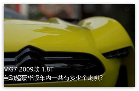 MG7 2009款 1.8T 自动超豪华版车内一共有多少个喇叭？