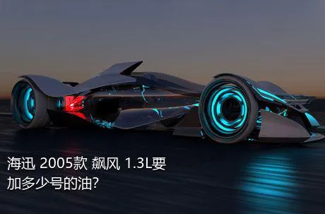 海迅 2005款 飙风 1.3L要加多少号的油？