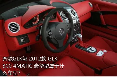 奔驰GLK级 2012款 GLK 300 4MATIC 豪华型属于什么车型？