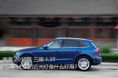 帝豪 2015款 三厢 1.3T 手动向上版的近光灯是什么灯泡？