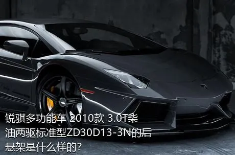 锐骐多功能车 2010款 3.0T柴油两驱标准型ZD30D13-3N的后悬架是什么样的？