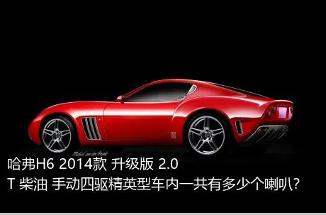 哈弗H6 2014款 升级版 2.0T 柴油 手动四驱精英型车内一共有多少个喇叭？