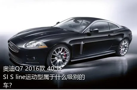 奥迪Q7 2016款 40 TFSI S line运动型属于什么级别的车？