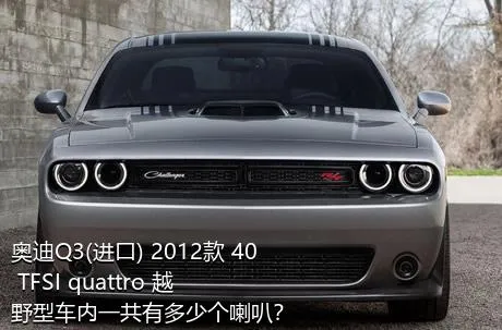 奥迪Q3(进口) 2012款 40 TFSI quattro 越野型车内一共有多少个喇叭？