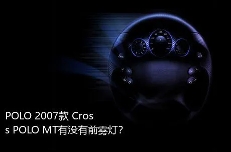 POLO 2007款 Cross POLO MT有没有前雾灯？