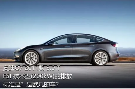奥迪Q7 2011款 3.0 TFSI 技术型(200kW)的排放标准是？是欧几的车？
