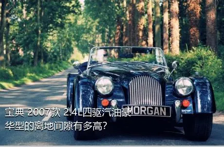 宝典 2007款 2.4L四驱汽油豪华型的离地间隙有多高？