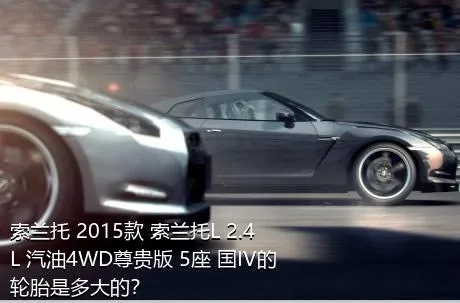 索兰托 2015款 索兰托L 2.4L 汽油4WD尊贵版 5座 国IV的轮胎是多大的？