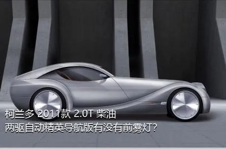 柯兰多 2011款 2.0T 柴油两驱自动精英导航版有没有前雾灯？