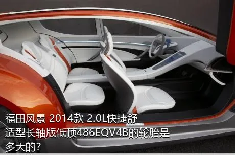 福田风景 2014款 2.0L快捷舒适型长轴版低顶486EQV4B的轮胎是多大的？