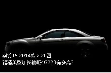 骐铃T5 2014款 2.2L四驱精英型加长轴距4G22B有多高？