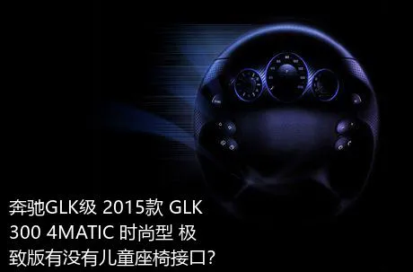奔驰GLK级 2015款 GLK 300 4MATIC 时尚型 极致版有没有儿童座椅接口？
