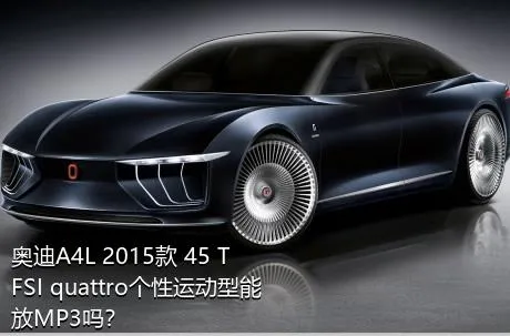 奥迪A4L 2015款 45 TFSI quattro个性运动型能放MP3吗？