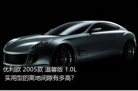 优利欧 2005款 温馨版 1.0L 实用型的离地间隙有多高？