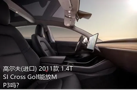 高尔夫(进口) 2011款 1.4TSI Cross Golf能放MP3吗？