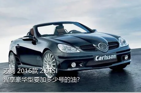 迈腾 2016款 2.0TSI 智享豪华型要加多少号的油？