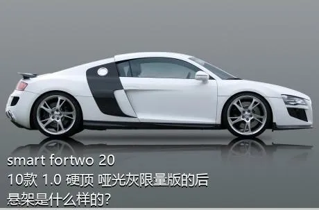smart fortwo 2010款 1.0 硬顶 哑光灰限量版的后悬架是什么样的？
