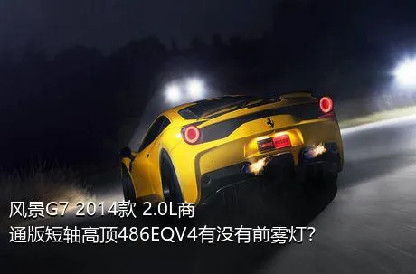 风景G7 2014款 2.0L商通版短轴高顶486EQV4有没有前雾灯？