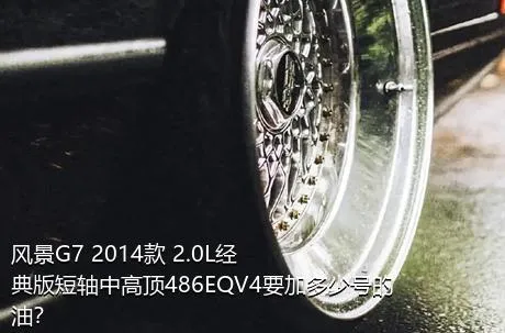 风景G7 2014款 2.0L经典版短轴中高顶486EQV4要加多少号的油？