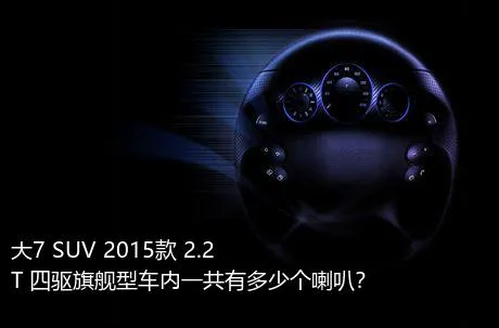 大7 SUV 2015款 2.2T 四驱旗舰型车内一共有多少个喇叭？