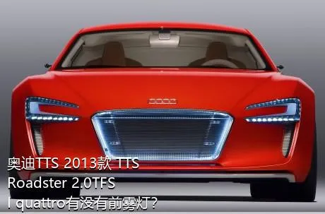 奥迪TTS 2013款 TTS Roadster 2.0TFSI quattro有没有前雾灯？