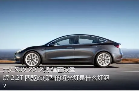 大7 SUV 2012款 锋芒限量版 2.2T 四驱旗舰型的近光灯是什么灯泡？