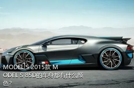 MODEL S 2015款 MODEL S 85D的车身都有什么颜色？