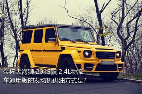 金杯大海狮 2015款 2.4L物流车通用版的发动机供油方式是？
