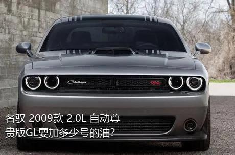 名驭 2009款 2.0L 自动尊贵版GL要加多少号的油？