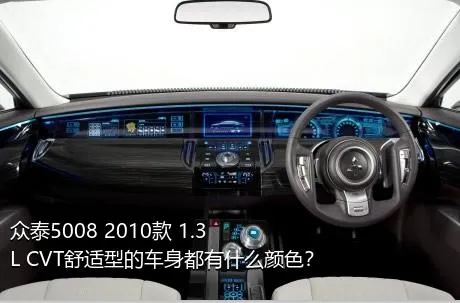 众泰5008 2010款 1.3L CVT舒适型的车身都有什么颜色？