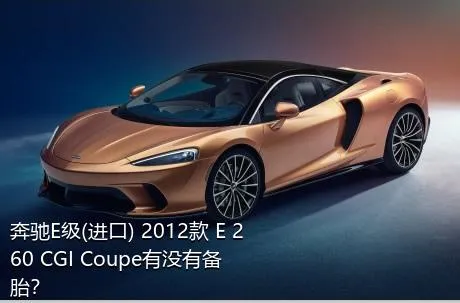 奔驰E级(进口) 2012款 E 260 CGI Coupe有没有备胎？