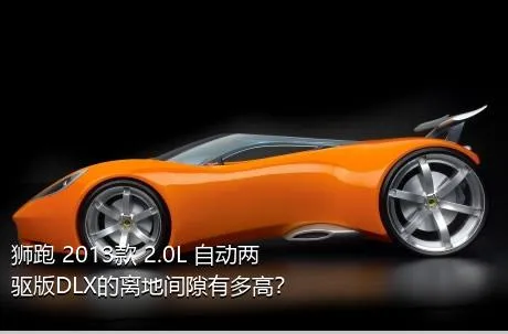 狮跑 2013款 2.0L 自动两驱版DLX的离地间隙有多高？