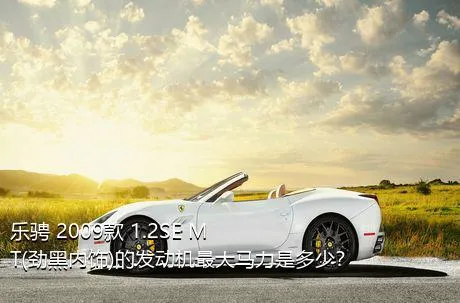 乐骋 2009款 1.2SE MT(劲黑内饰)的发动机最大马力是多少？